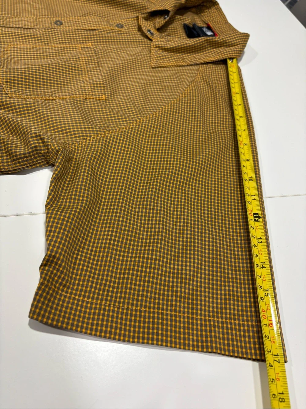 The North Face Men's Short-Sleeve Button-Down Shirt - Mustard Check